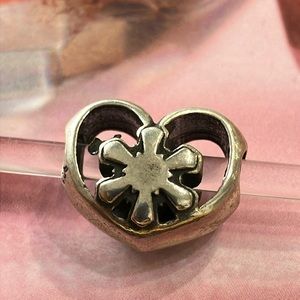 Trollbeads Crystal Heart Bead silver (.925)